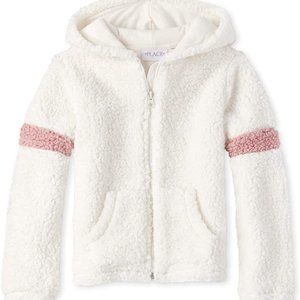 The Children's Place Girls Sherpa Zip Up Hoodie